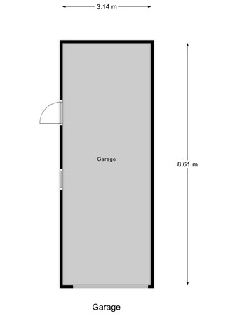 Floorplan - Sint Willibrordstraat 8, 6566 DD Millingen aan de Rijn