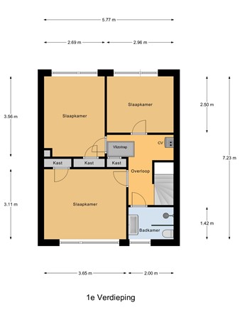 Floorplan - Wethouder Koenenstraat 51, 6566 XD Millingen aan de Rijn
