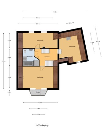 Floorplan - Steenstraat 12B, 6566 AP Millingen aan de Rijn