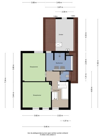 Floorplan - Zeelandsestraat 10, 6566 DH Millingen aan de Rijn