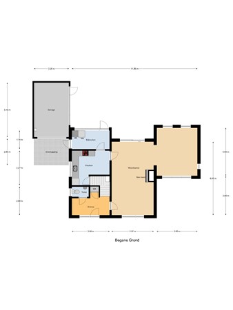Floorplan - Burgemeester Hermsenstraat 98B, 6566 AH Millingen aan de Rijn