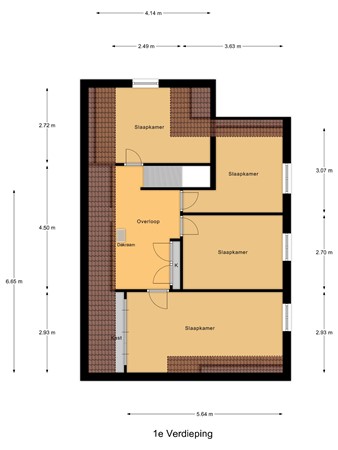 Floorplan - Burgemeester van Gilsstraat 19, 6566 WD Millingen aan de Rijn