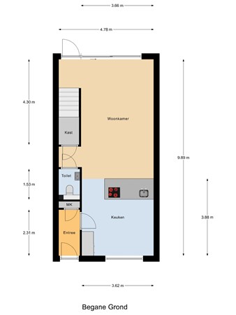 Floorplan - 'T Kempke 19, 6585 AZ Mook