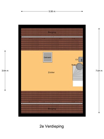 Floorplan - Beethovenstraat 41, 6566 DS Millingen aan de Rijn