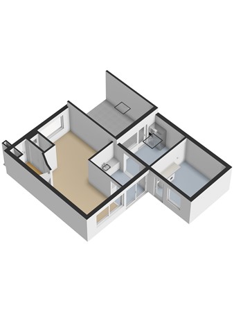 Floorplan - Beethovenstraat 41, 6566 DS Millingen aan de Rijn