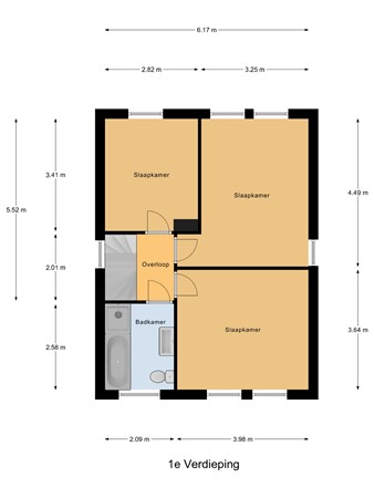 Floorplan - Pastoor Graatweg 43, 6566 DA Millingen aan de Rijn