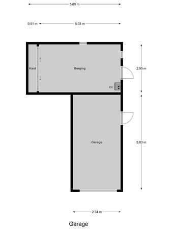 Floorplan - Elzenstraat 2, 6566 ZW Millingen aan de Rijn