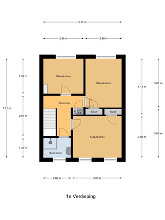 Floorplan - Wethouder Koenenstraat 34, 6566 XJ Millingen aan de Rijn