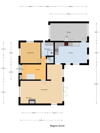 Floorplan - Zeelandsestraat 41, 6566 DG Millingen aan de Rijn