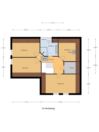 Floorplan - Spijkerhofdwarsweg 13, 6566 CB Millingen aan de Rijn