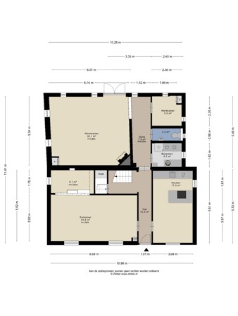 Floorplan - Ruijsdaelstraat 44, 6566 XT Millingen aan de Rijn