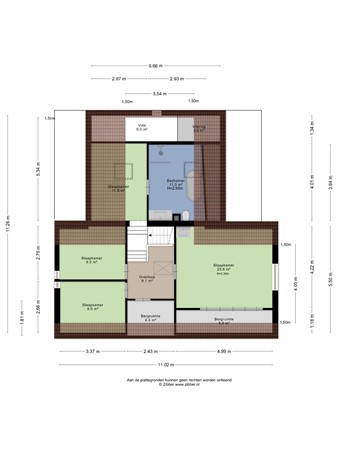Floorplan - Ruijsdaelstraat 44, 6566 XT Millingen aan de Rijn