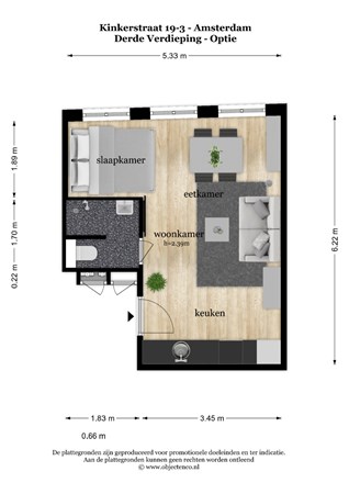 Kinkerstraat 19-3V, 1053 DC Amsterdam - 