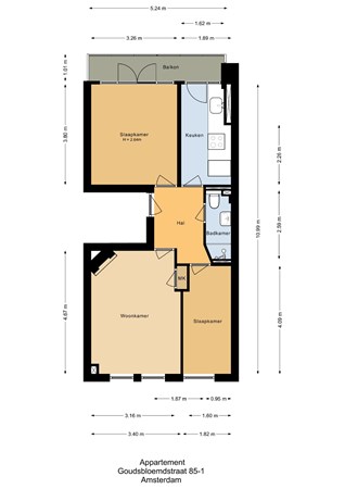 Goudsbloemstraat 85-1, 1015 JK Amsterdam - 