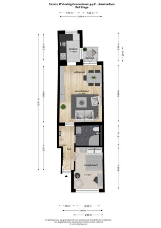 Eerste Weteringdwarsstraat 44C, 1017 TP Amsterdam - 