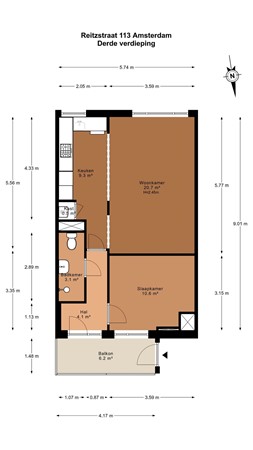 Reitzstraat 113, 1091 ZB Amsterdam - 