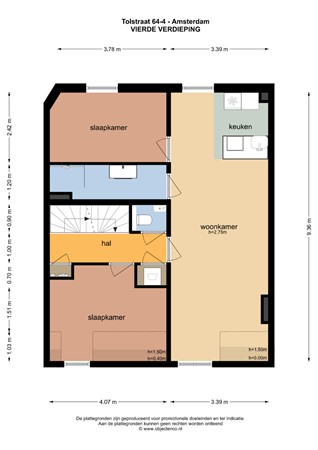 Tolstraat 64-4, 1073 SC Amsterdam - 