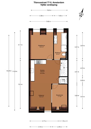 Tilanusstraat 77-5, 1091 BG Amsterdam - 
