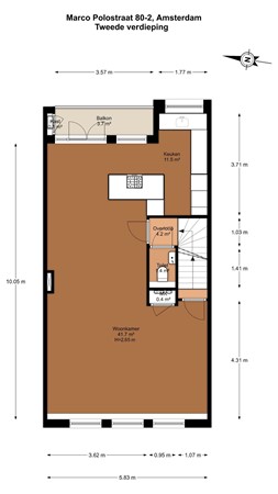 Marco Polostraat 80-2, 1057 WT Amsterdam - 