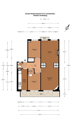 Eerste Helmersstraat 317-2, 1054 EC Amsterdam - 