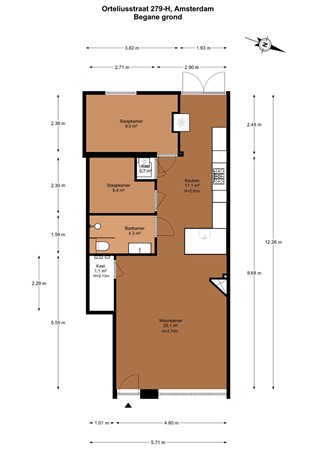 Orteliusstraat 279H, 1056 NV Amsterdam - 