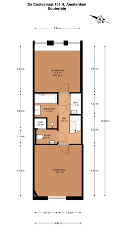 Da Costastraat 101H, 1053 ZJ Amsterdam - 