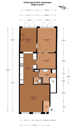 Orteliusstraat 60H, 1057 BD Amsterdam - 