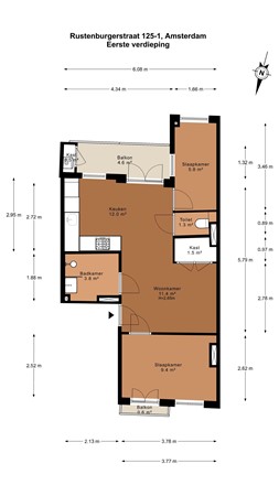Rustenburgerstraat 125-1, 1073 EW Amsterdam - 