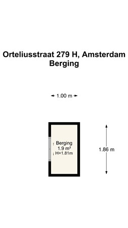Orteliusstraat 279H, 1056 NV Amsterdam - 