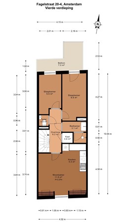 Fagelstraat 20-4, 1052 GC Amsterdam - 