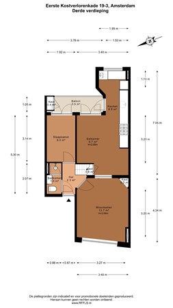 Eerste Kostverlorenkade 19-3, 1052 EN Amsterdam - 