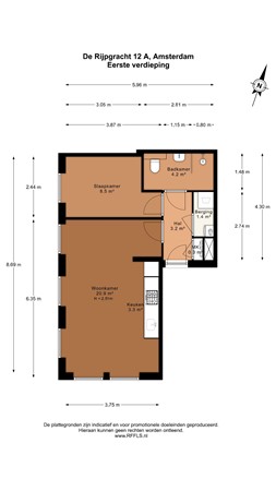 De Rijpgracht 12A, 1055 VS Amsterdam - 