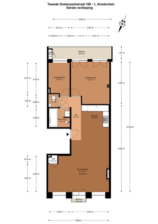 Tweede Oosterparkstraat 188-1, 1092 BT Amsterdam - 