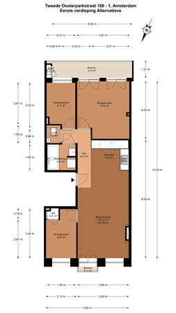 Tweede Oosterparkstraat 188-1, 1092 BT Amsterdam - 