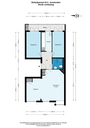 Stolwijkstraat 43-3, 1059 XT Amsterdam - 