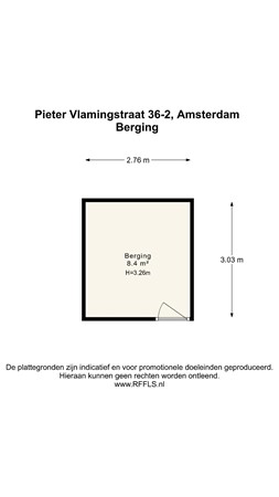Pieter Vlamingstraat 36-2, 1093 AE Amsterdam - 
