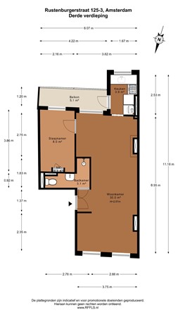 Rustenburgerstraat 125-3, 1073 EW Amsterdam - 