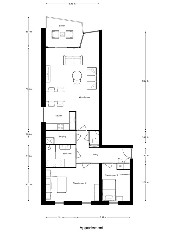 mediumsize floorplan