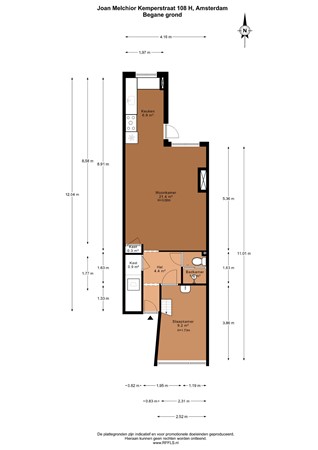 Joan Melchior Kemperstraat 108H, 1051 TW Amsterdam - 