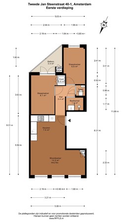 Tweede Jan Steenstraat 40-1, 1073 VP Amsterdam - 