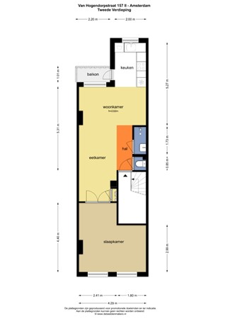 Van Hogendorpstraat 157-2, 1051 BN Amsterdam - 