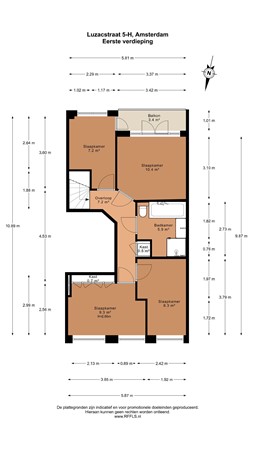 Luzacstraat 5H, 1051 JB Amsterdam - 