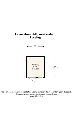 Luzacstraat 5H, 1051 JB Amsterdam - 