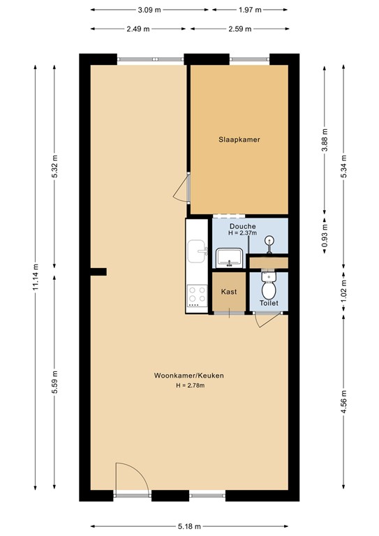 mediumsize floorplan