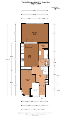 Reinier Claeszenstraat 68H, 1056 WP Amsterdam - 