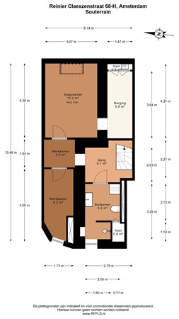 Reinier Claeszenstraat 68H, 1056 WP Amsterdam - 