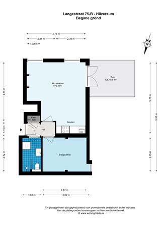 Langestraat 75B, 1211 GW Hilversum - 