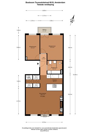 Bosboom Toussaintstraat 68B, 1054 AV Amsterdam - 