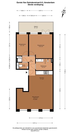 Eerste van Swindenstraat 6-3, 1093 GC Amsterdam - 