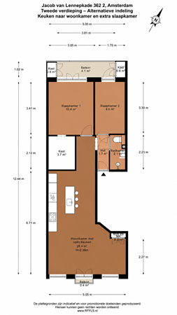 Jacob van Lennepkade 362-2, 1053 NK Amsterdam - 